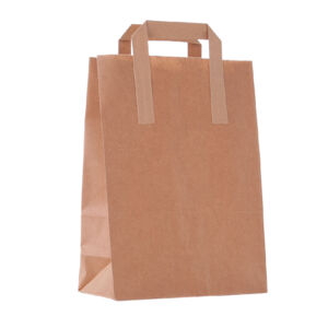 Tragetaschen Papier, 32x39+16 cm braun 