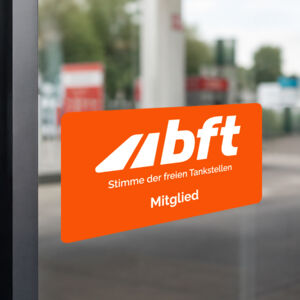 bft-Mitgliedsaufkleber